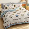 Colcha infantil para estudiantes, funda protectora antideslizante, 1,2 m/1,5 m, gorro de cama nuevo de dibujos animados de una pieza, venta al por mayor