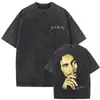 Camiseta con Estampado Gráfico Retro Lavada de Bob Marley One Love Reggae, Hombres, Mujeres Camiseta de Algodón Casual Retro, Hombres