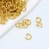 Retenção de Cor Alta Dourado Fosco Dourado Areia Antiga Anel Aberto Colar Pulseira Conexão Anel Fechado Acessórios para Joias DIY Fivela