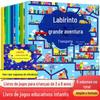 Aventura no Labirinto Dinossauro transporte espacial Série completo 6 livros livro de jogo de quebra-cabeça infantil desenvolvimento do cérebro inteiro