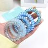 Dulce Niña Color Caramelo Cuerda para el Cabello Color Degradado Anillo para el Cabello Tipo Línea Telefónica Cuerda para el Cabello para Mujer Banda para el Cabello sin Marcas Adorno para el Cabello
