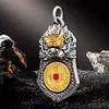 Kaiyuan Tongbao Bestia Devoradora de Oro Patrón de Bestia Auspiciosa Colgante Collar Bagua Armadura Llavero Adorno