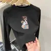 Linda camiseta de manga larga para niñas, con estampados de dibujos animados, cuello redondo, estilo jersey y diseñada como una capa base cálida. Hecho con tela suave y cómoda, es perfecto para niños mayores.