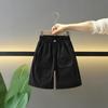 Calças de Menino Verão Novo 2025 Shorts Calças Cinco Pontos Infantil Calças Cwear Infantil Calças de Menino Finas Modernas