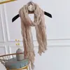 Estilo Celebridade da Internet Igual Todas as Ocasiões Plissado Degradê Primavera e Outono Algodão e Linho Lenço Lenço Feminino Artístico Outono e Inverno Xale Estilo Coreano Lenço