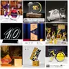 Adornos Digitales de Aniversario de Cristal, Souvenirs de Fundación de Empresa Corporativa, Regalos Conmemorativos Transparentes de Alta Gama, Números de Aniversario