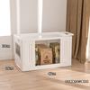 Carrito de compras Yiyi con estante de almacenamiento, gabinete móvil para snacks y cosméticos, gabinete de almacenamiento multifuncional para dormitorio