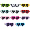 Gafas Creativas de Corazón Simuladas Colgante de Resina Hecho a Mano Accesorios de Joyería DIY Collar Bolsa Llavero Colgante Decorativo