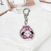Llavero Acrílico Transparente de Perro Parchal de Dibujos Animados Lindo Cabeza de Animal Colgante para Bolsa de Estudiante Accesorios Parche Venta al por Mayor