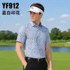 Pgm Golf Camiseta Masculina de Verão de Manga Curta Camisa Polo Estampada Top Esportivo Macio Absorvente de Suor Secagem Rápida Alta Elasticidade