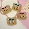 2024 nuevas gafas de sol gafas de sol peluche oso de dibujos animados cabeza tocado accesorios calcetines accesorios DIY