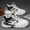 Sapatos Masculinos de Outono Novos Sapatos de Cano Alto Sapatos Esportivos Masculinos Versáteis da Moda Sola Grossa Aumento Casual Tênis de Corrida Pai