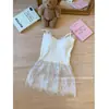 Camisola de Encaje Patchwork para Mujer, de Rayón con Almohadilla en el Pecho, Estilo 'Hot Girl', Verano, Ajuste Delgado, Sin Mangas