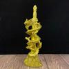 Espada Estegossauro de Latão Ornamentos Panlong Móveis de Escritório Artesanato Decorativo