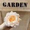 Flor Artificial Rosa con Esquina Rizada de 12 Colores Cabezal de Flor Falsa Flor Artificial de Alta Gama Decoración de Pared de Flores para Bodas Diámetro 9 cm Fabricante de Flores Falsas