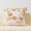 Funda de Almohada Bordada con Borlas y Botones Estilo Bohemio Ins Moda Simple Artesanía Borla Sala de Estar Sofá Habitación de Muestra Almohada