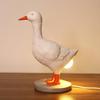 Artesanato de resina novo e criativo transfronteiriço simulação ovo branco pato luz noturna cabeça novidade quarto decoração de casa