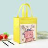 Bolsa Lancheira Infantil Desenho Animado Fofo, Bolsa Tote Grande Portátil de Armazenamento Impermeável em Tecido Oxford, Bolsa para Lanche Frutas