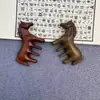 Peine de Sándalo con Forma de Caballo para Masaje de Meridianos, Set en Caja de Regalo, Buena Suerte y Prosperidad, Regalo para Personas Mayores