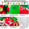 Conjunto de Arco de Guirlanda de Balões de Natal 97 Peças Decoração de Festa de Natal Estrela Explosão Caixa de Presente Balão DIY
