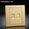 Panel de Toma de Corriente Hanton B2 Fuente de Alimentación Decoración Minimalista Nórdica para el Hogar Interruptor de Palanca de Cristal Tipo 86 Instalación Empotrada Retardante de Llama y a Prueba de Fuego