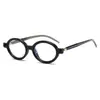 Gafas Antiluz Azul Estilo Nerd con Montura Ovalada Retro para Mujer, Gafas Lisas Versátiles, Gafas de Sol de Moda Europeas y Americanas