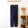 Leggings de Algodão e Seda Feminino de Verão + Calças Casuais Retas para Casa, Finas, Soltas, Alfaiataria, Modernas e Versáteis