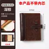 Diário de viagem personalizado em couro genuíno, caderno de folhas soltas com fivela de couro de vaca vintage, bloco de notas em couro macio com impressão de logotipo