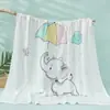 Toalla de baño para bebé al por mayor jardín de infancia absorbente gasa estampada para niños toalla envolvente de algodón de bambú para niños manta de aire acondicionado para niños comercio exterior