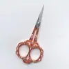 Atacado do Fabricante Tesouras Pequenas Requintadas Retrô Tesouras Clássicas Flor de Ameixa Tesouras de Aço Inoxidável para Ponto Cruz Tesouras Domésticas para Saquinhos de Chá