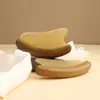 Tabla de Masaje de Cuerno de Sándalo Verde, Peine de Masaje Facial Ligero, Herramienta Especial para Masaje y Levantamiento para Mujeres, Cepillo Meridianal Pequeño Portátil
