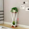 Suporte de Flores de Ferro para Varanda, Suporte de Flores Combinado de Dois Níveis para Piso Interno para Plantas Verdes, Suculentas e Plantas de Entrada
