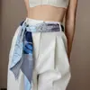 Bufanda larga de seda para mujer, nuevo modelo 2026, versátil para primavera y otoño, se puede combinar con blusas, cinta para la cabeza estrecha, cinturón, bufanda, con un toque de alta gama