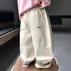 Pantalones para niño, estilo nuevo para primavera y otoño 2026, pantalones casuales elegantes y holgados para niños pequeños, pantalones largos versátiles a la moda para niños