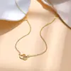 Hebilla de Corazón a Corazón Transfronteriza Colgante de Diamante Amoroso Estilo Ins Femenino Cadena Cruzada Cadena de Clavícula Dulce Todo-partido Joyería