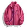Nova Jaqueta de Fleece Outono e Inverno Sherpa Dupla Face Roupa Externa Masculina Corta-Vento Gola Alta Top Jaqueta Solta Masculina Atacado