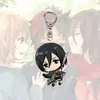 Chaveiro Acrílico Anime Attack on Titan Mikasa Soldado Rosto de Eren Pingente de Chaveiro Acrílico