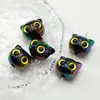 Cabeza de Gato Linda y Adorable de Ojos Grandes Cuentas Sueltas Cuentas de Búho Material Acrílico DIY Pulsera Cadena de Teléfono Cuentas