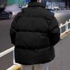 Chaqueta acolchada de algodón para hombre, invierno, chaqueta acolchada de algodón, abrigo moderno holgado con cuello alto, chaqueta cálida tipo pan para hombre, chaqueta acolchada de algodón