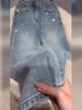 Jeans de Alta Qualidade com Pedrarias para Mulheres, Novo Estilo Outono, Tamanhos Grandes, Cintura Alta, Emagrecedor, Petite, Calça Versátil de Barra Reta