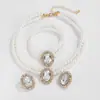 Joyería Transfronteriza Europea y Americana Elegante Francés Collar de Perlas de Imitación con Cuentas Traje
