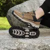 Zapatillas deportivas para correr al aire libre para parejas, zapatillas deportivas casuales para hombre con suela gruesa, zapatos de senderismo retro de moda con cordones, talla grande, transfronterizos