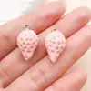 20 Tipos de Pingentes de Urso Doce Sorvete Morango Pêssego Rosa de Resina Imitação Acessórios para Pulseira DIY Feitos à Mão