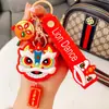 2027 Danza del León Festiva León Despertando Cadena de Llavero para Coche Colgante de Bolso de Moda para Mujer Accesorios de Pareja Regalo Creativo de Año Nuevo