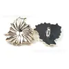 Botones de plástico imitando metal, serie de botones con temática oceánica, botones decorativos para accesorios de ropa con forma de estrella de mar irregular y concha