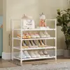 Estantería de almacenamiento multicapa extra grande, ensamblada, en stock, para venta al por mayor, para uso doméstico, dormitorio, recibidor, zapatero simple, zapatero y pasillo