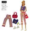 Conjunto de roupas para boneca de 30cm, boneca multiarticulada pode usar roupas casuais, sapatos, óculos, combinação