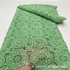 África Nigeria Encaje Tela Estilo Étnico Encaje Bordado Hueco Moda Tela Bordada Encaje Africano