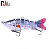 Nuevo Cebo Señuelo Multisección 10cm 18g Realista Set Multisección Señuelo de 6 Secciones para Pesca Marítima Transfronteriza