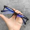 Óculos Protetores Anti Luz Azul com Armação Grande Preta, Sem Grau, com Lentes de Grau, Óculos para Computador em Estoque
